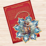 Adornos de madera con forma de copo de nieve de búho cornudo de G. Debrekht - Decoración de vida silvestre - 8688436