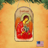 Adorno de icono sagrado ortodoxo religioso de San Miguel - Decoración inspiradora - 87027