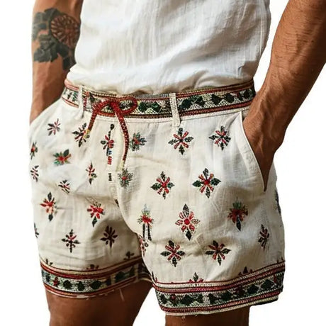 Summer Vintage Printed Casual Shorts - Lootquake