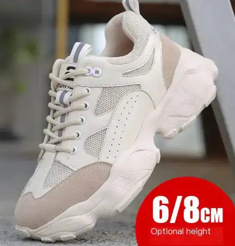 Dad Shoes, Mesh Sports Shoes, Height Increasing Sneakers - Lootquake