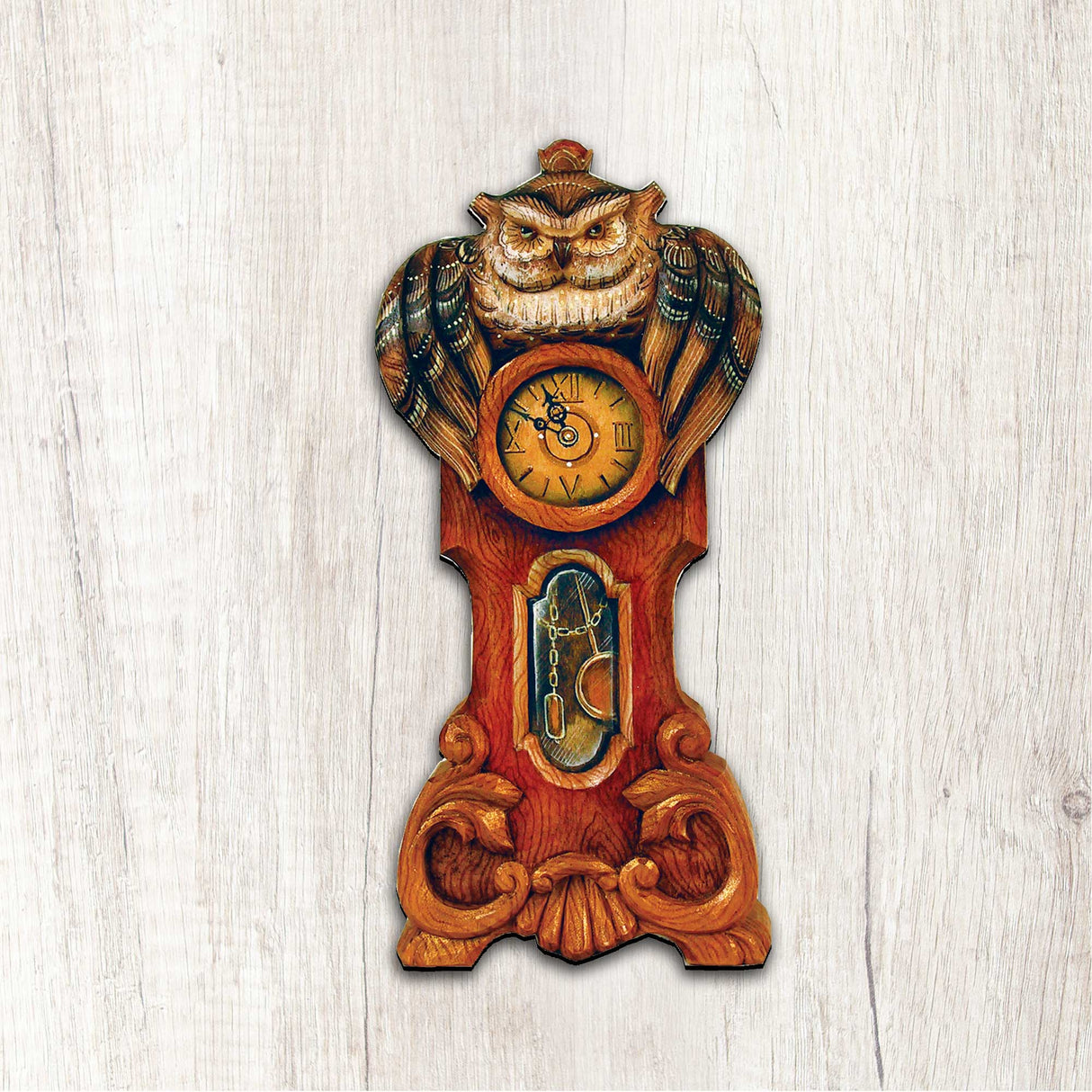 Owl Clock Halloween Door Decor by G. DeBrekht - Thanksgiving Halloween Decor - 8153311H