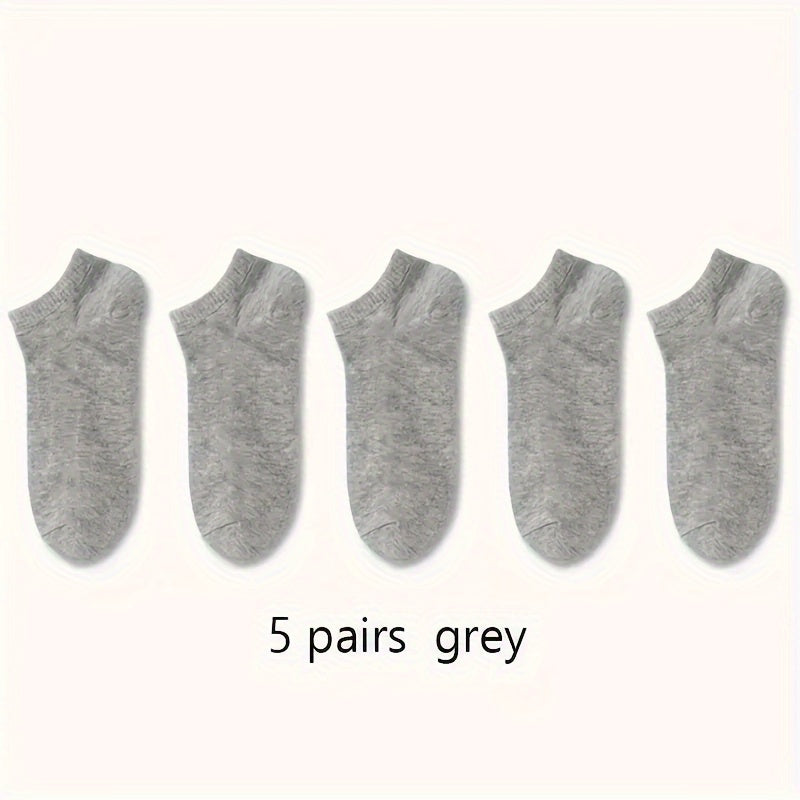 1/5/10 paires de chaussettes basses pour homme, respirantes et confortables, pour le printemps et l'été