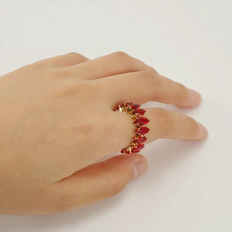 Color Zircon Ins Fashion Ring For Women - Lootquake