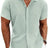 Men's Shirt Short Sleeve Casual Buckle - Lootquake