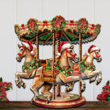 Christmas Carousel Holiday Door Decor  by G. Debrekht - Christmas Decor - 8611030H