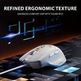 1pc INPHIC PG1 Wired Gaming Mouse, Ergonomic Design, Macro Programming, RGB Backlit, Optical Tracking, USB Plug-in, Windows 10 Compatible, Right-Handed, Plastic, No Battery Required