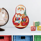 Decoración navideña para puerta con muñeco de Papá Noel de G. DeBrekht - Decoración navideña con muñeco de nieve de Papá Noel - 8115011H