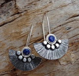 Ethnic Style Retro Semicircle Fan-shaped Metal Alloy Earrings - Lootquake