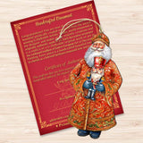 Santa's Holiday Nutcracker Wooden Ornaments by G. Debrekht - Christmas Santa Snowman Decor - 8691401