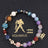 Twelve Constellation Constellation Bracelet Natural Stone Cut Color - Lootquake