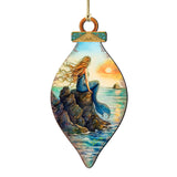 Mermaid Coastal Wooden Ornaments by G. DeBrekht Coastal Holiday Decor - 8688169