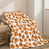 Cozy Pumpkin Print Flannel Throw Blanket - Perfect For Fall, Thanksgiving & Christmas Gifts | Soft, Warm & Reversible | Ideal For Couch, Bed, Office & Travel