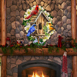 Decoración navideña para puertas con el despertar de la primavera de D. Gelsinger - Decoración de primavera para Pascua - 8652815H-DG