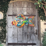 Paradise Fish Beach House Door Decor by G. DeBrekht - Coastal Holiday Decor - 8126161H