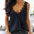 Ladies' Sexy Lace V-neck Sleeveless Backless Vest - Lootquake