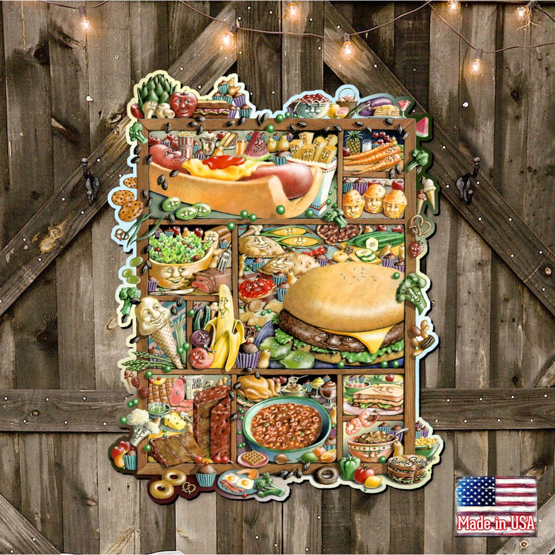 Food Whimsical Wall Art by Laura Seeley - Love Family Kids Decor - 8513006-LS