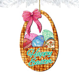 Easter Basket Wooden Ornaments by G. DeBrekht - Easter Spring Decor - 8185309