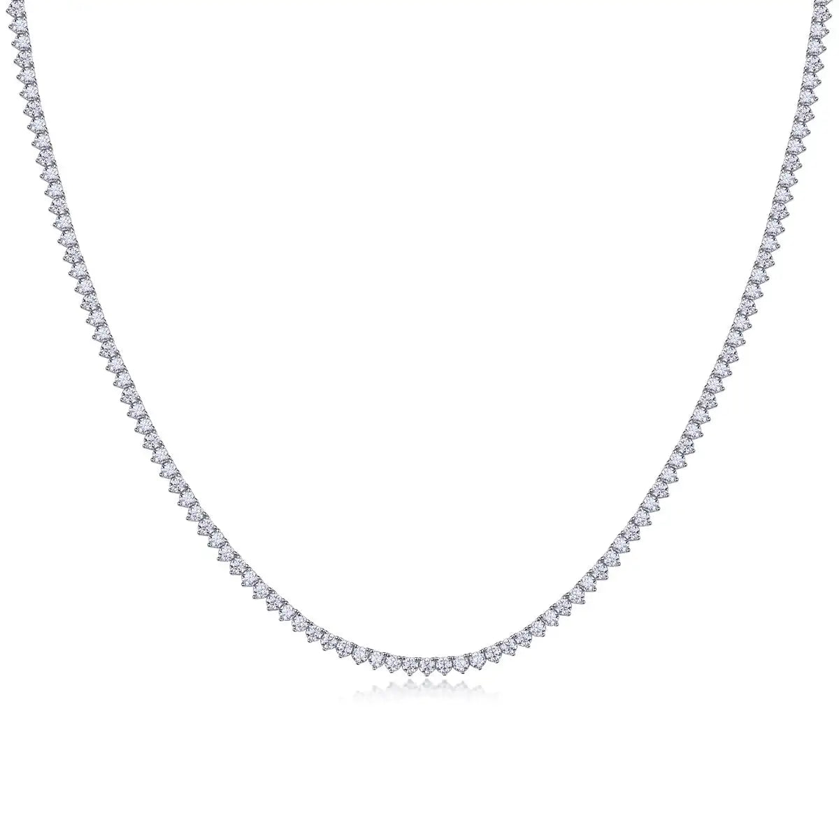 Solitude Luxury Fashion Set Mosan Diamond S925 Silver Necklace Rivaling Natural Diamonds - Lootquake