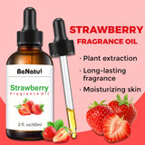 Strawberry Fragrance Essential Oil 60ml For Humidifier, Diffuser, Scented Candle - (2 Oz) - Suitable For Bedroom, Home, Hotel, Restaurant - Local Warehouse