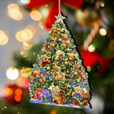 Adornos de madera para árbol de ositos de Gelsinger - Decoración navideña - 8161019-1101