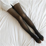 1 paire de leggings d'hiver épais pour femmes ; chaussettes chaudes et fines avec pieds ;