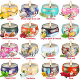 16pcs 1.6*2.4in (4cm*6cm) Christmas Scented Candle, Smoke-free, Non-drip, Elegant Romantic Candle, Suitable for Family, Wedding, Church, Seasonal Celebrations, Also Very Suitable for Christmas.