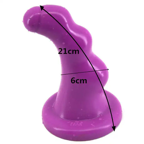 FAAK Realistic 21cm Adult Toy for Women, Purple - Lootquake