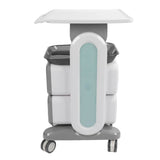 Mobile Medical Trolley Cart Enlarged Tabletop Double Drawer Multifunctional Medical Cart for Beauty Salon Clinic - Lootquake