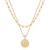 Weiyanfnr Gold Initial Necklaces for Women Gold Chain Necklace Layered Paperclip Chain Necklaces for Women Jewelry Gifts (T) - Lootquake