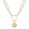 Weiyanfnr Gold Initial Necklaces for Women Gold Chain Necklace Layered Paperclip Chain Necklaces for Women Jewelry Gifts (T) - Lootquake