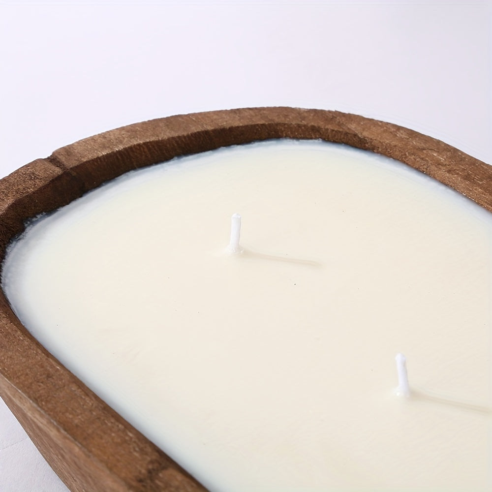 A Scented Candle with a Unique And Fresh Aroma, Made from Soy Wax And Presented in a Wooden Boat-Shaped Container. It Is Perfect for Homes, Hotels, And Upscale Restaurants. Widely Used to Create a Romantic And Warm Atmosphere