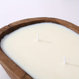 A Scented Candle with a Unique And Fresh Aroma, Made from Soy Wax And Presented in a Wooden Boat-Shaped Container. It Is Perfect for Homes, Hotels, And Upscale Restaurants. Widely Used to Create a Romantic And Warm Atmosphere