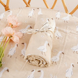Couverture en mousseline de coton et bambou à 2 couches, idéale pour la maison et les voyages, idéale pour Halloween ou Noël.