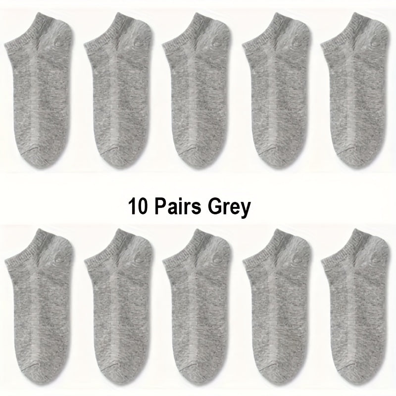 1/5/10 paires de chaussettes basses pour homme, respirantes et confortables, pour le printemps et l'été