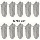 1/5/10 paires de chaussettes basses pour homme, respirantes et confortables, pour le printemps et l'été