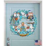 Coastal Sea Treasure Holiday Door Wreath by G. DeBrekht - Coastal Holiday Decor - 8185306-4H