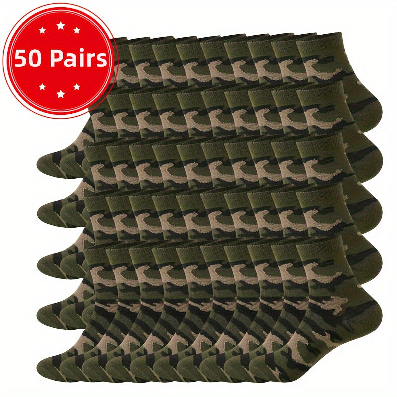 Lot de 5/30 paires de chaussettes tendance pour homme, respirantes, confortables et décontractées, idéales pour le sport en extérieur et en toutes saisons.