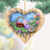 Easter Bunny Nap Wooden Ornaments by Jamie Mills-Price - Easter Spring Decor - 8457706-MP