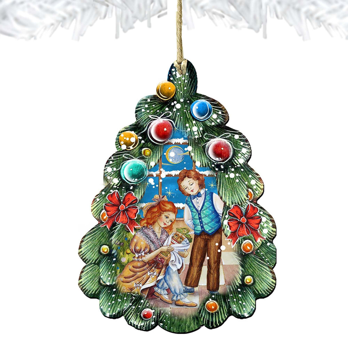 Nutcracker Christmas Tree Wooden Ornaments by G. DeBrekht - Christmas Decor - 8119184