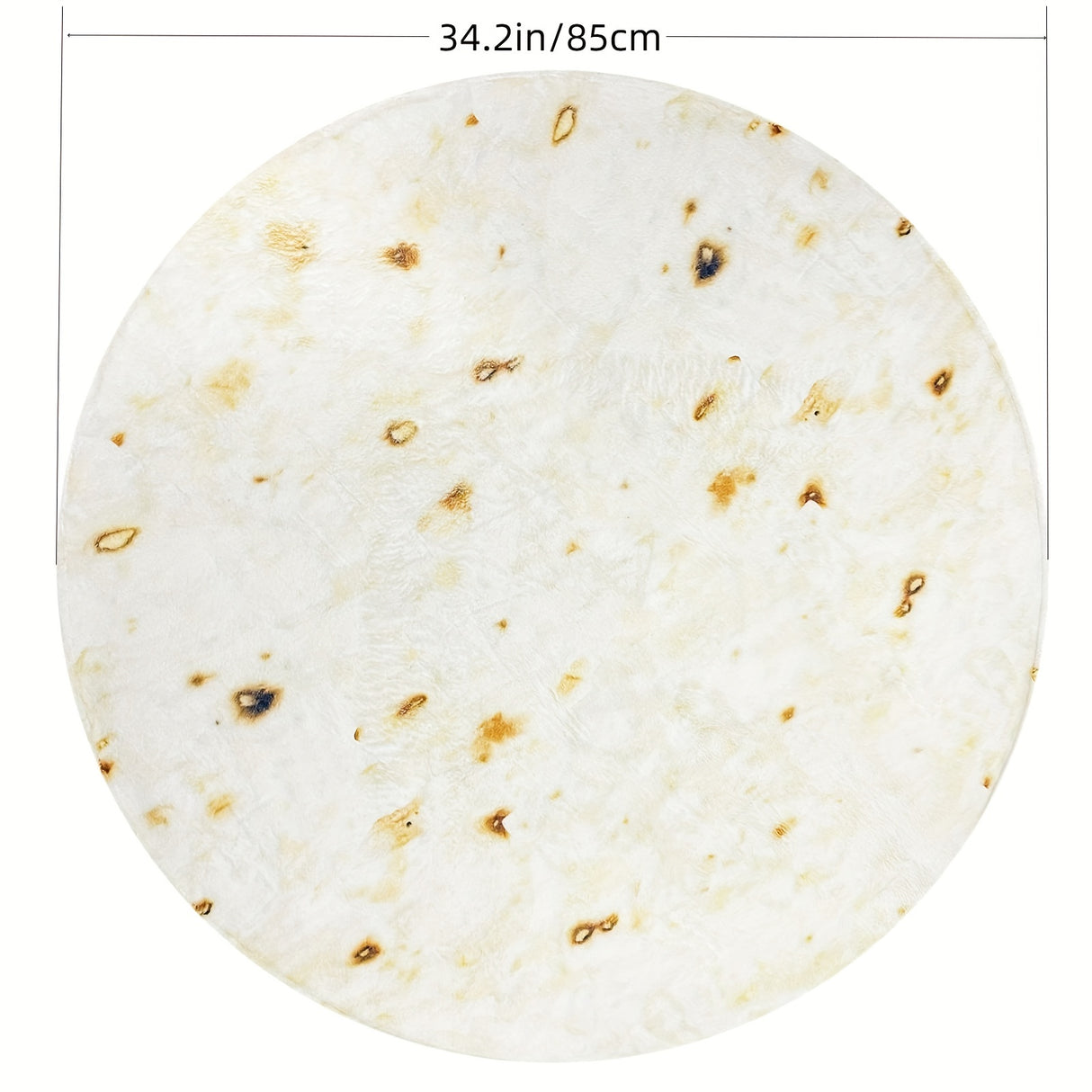 Couverture bébé en flanelle douce 285 g/m², motif tortilla – Le cadeau idéal pour une baby shower ! Cadeau d'Halloween ou de Noël.