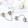 DIY Mouse Head Diamond Alloy Beads Bracelet