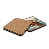 Eagles Wooden Cork Placemat and Coasters Gift Set of 7 by Nature Wonders Nature Wildlife Decor  - 85406C-S7