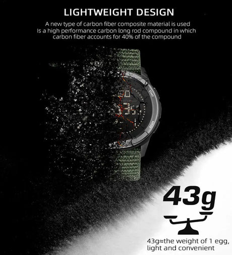 Outdoor Smart Watch with Pedometer and Compass, AMOLED Screen, Waterproof - Lootquake