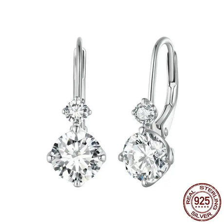 Affordable Luxury Style S925 Sterling Silver 1 Karat Moissanite Ear Clip - Lootquake
