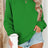 Solid Color Crew Neck Coat Long Sleeve Hoodie - Lootquake