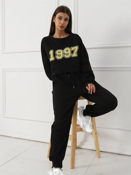 Women's Long Sleeved Hoodie Set - Lootquake