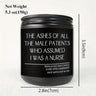 1pc Round Single-wick Scented Candle, 5.3Oz, Soy Wax, Beeswax, with Bow, in Glass Bottle, Extra Long Burn Time (12 Hours Or More), for Birthday, Labor and Delivery Nurse, Nurse Practitioner, Nursing School Student, Paramedic,