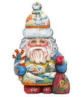 Whimsical Winter Wonders Santa Door Decor by G. DeBrekht - Christmas Santa Snowman Decor - 81519184H