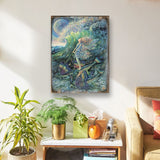 Arte mural de madera "Surfers Dream Fantasy" de Josephine Wall - Decoración de fantasía - 852152-JW