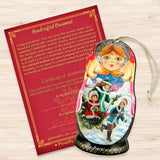 Children Play Matreshka Wooden Ornaments by G. DeBrekht - Christmas Decor - 8110762